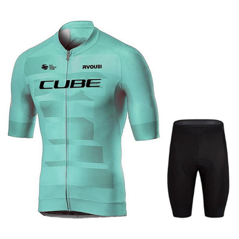 Rvouei  Bicycle Clothing  2026 Summer Breathable Cycling Suit Set Short Sleeve Shirt Bike Gel Pad Bib Shorts Sports Maillot Ropa Ciclismo