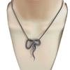 Gothic Snake Pendant Necklace For Women With Alloy Geometric Design Jewelry Gift