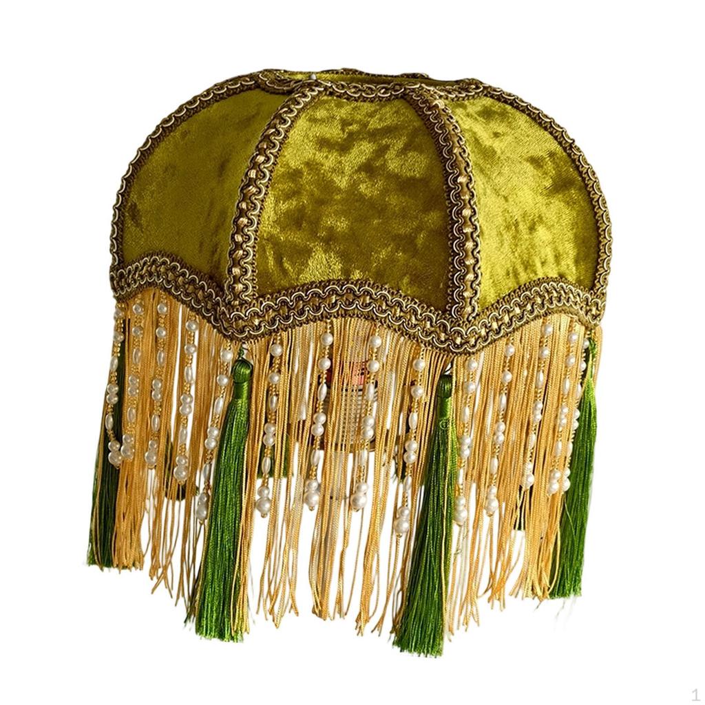 Velvet Table Lamp Shade Desk Vintage Lampshade for Bedside