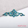 Cheap Iron-on Hollow Sequined Applique Sticker Costume Gold Silver Red Green Blue Geometric Embroidery Clothes Patch