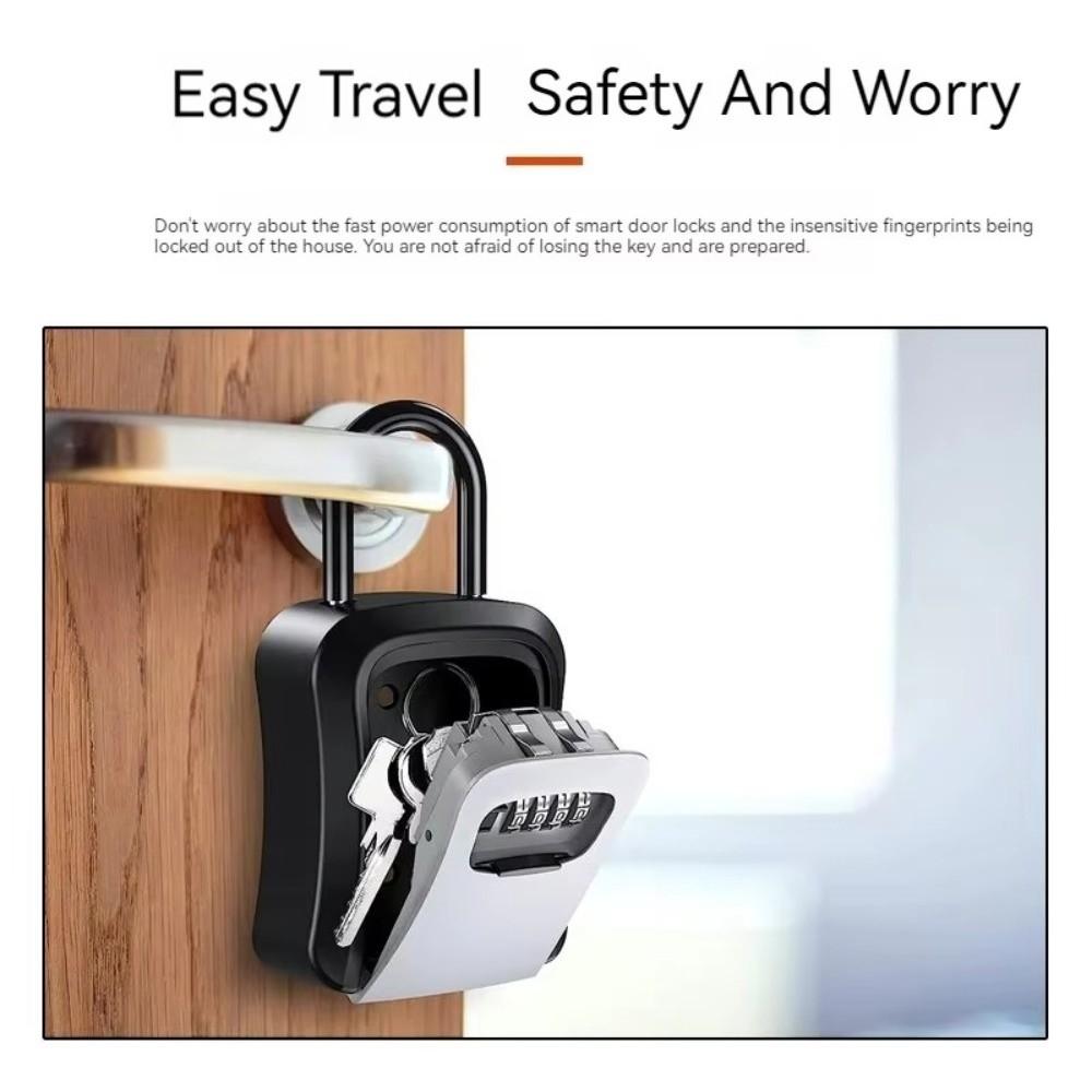 4 Digit Combination Password Key Box Weatherproof Key Cabinet Wall Mount Key Box  School Security