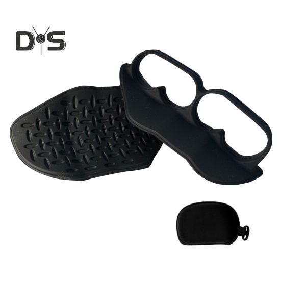 

1 пара противоскользящих захватов для тренировок для мужчин и женщин, защита ладоней для поднятия тяжестей, гантелей, становой тяги, подтягиваний, захваты для тренировок в спортзале, без пальцев чёрный