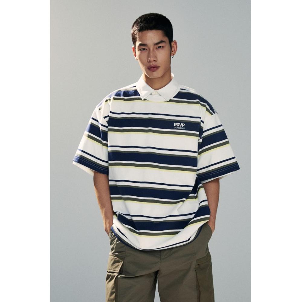 H M Loose FiT T sHirT wHiTe sTripe