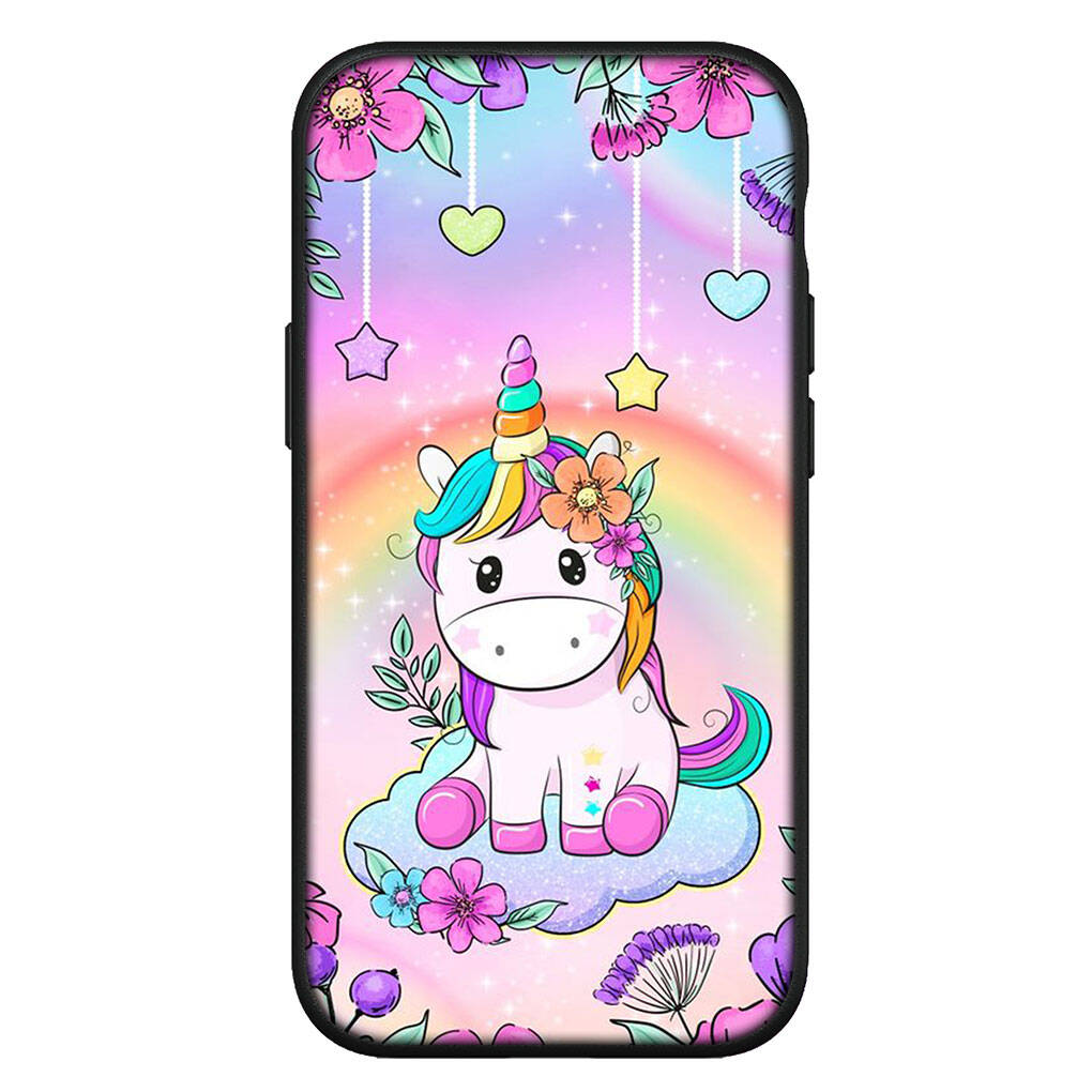 

Чехол для iPhone 17 16 15 Xiaomi Poco Redmi Note 14 13 12 11 Pro Max 9 16e Samsung Galaxy S25 S24 S23 OPPO Huawei Мультяшный Чехол для Телефона с Единорогом и Лошадью for iPhone 13 Mini