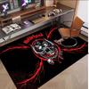 Personalized Crystal Velvet Carpet Motorhead Pattern Non Slip Floor Rug