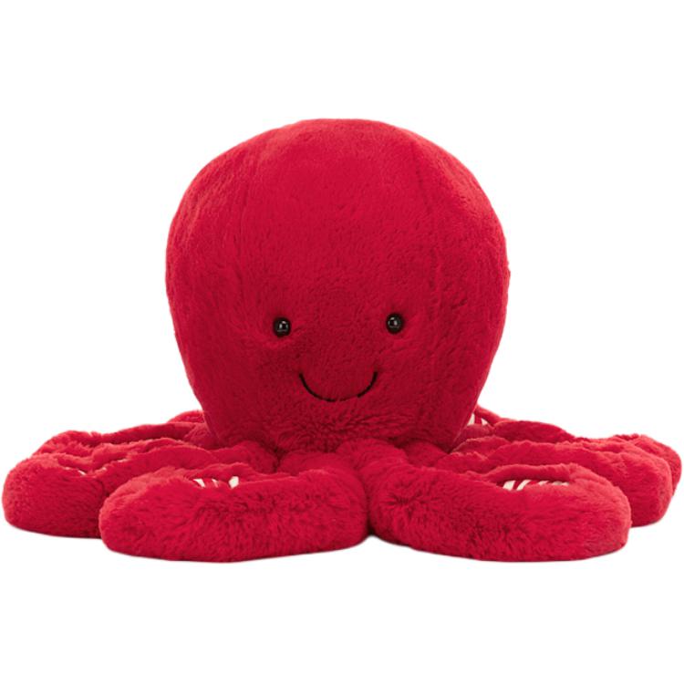 

JELLYCAT Ocean Cranberry Octopus Toy Doll Plush Figure 27cm/47cm Height 27cm красный