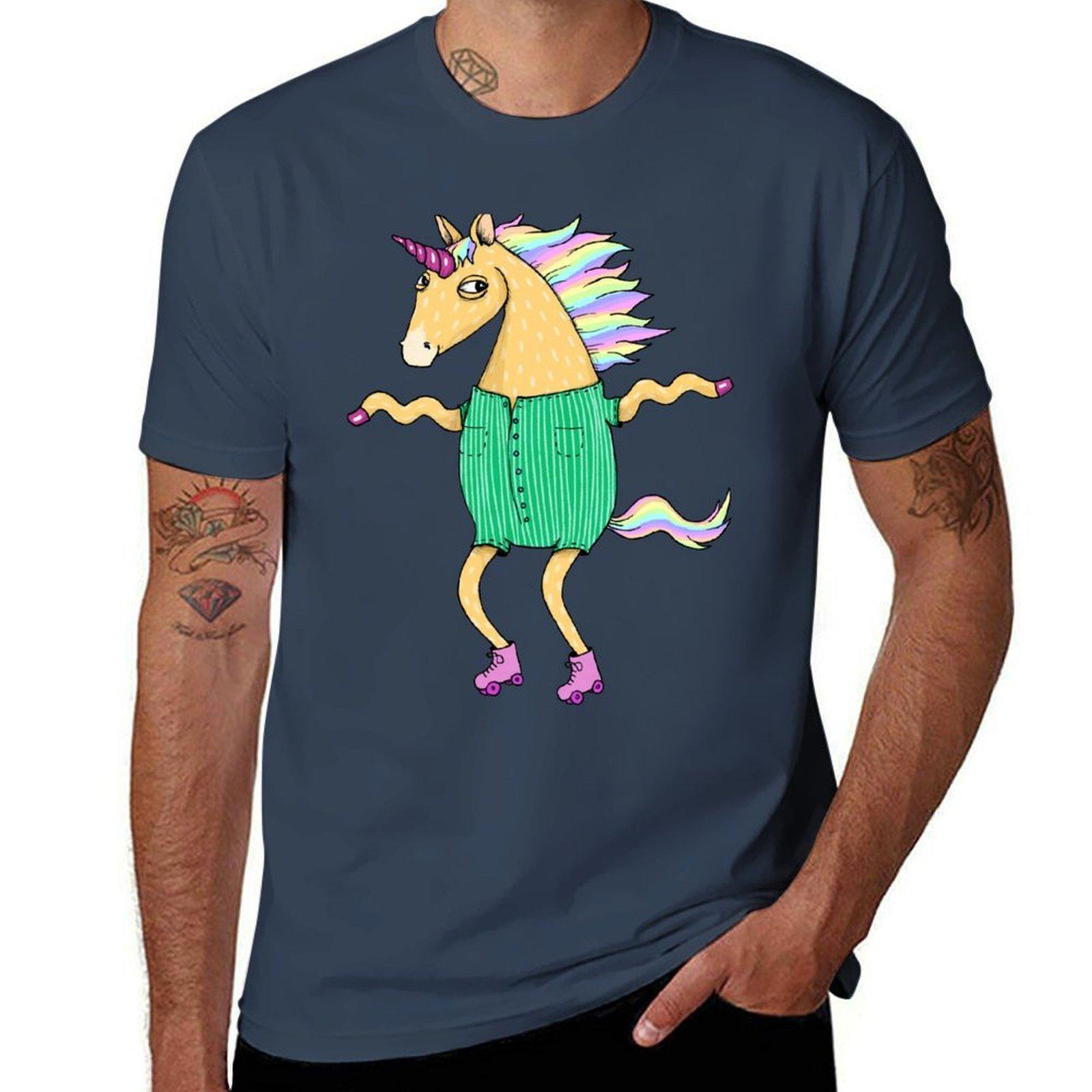 Roller Skate Pastel Unicorn Tshirt Sporty Casual Quick Dry Tshirt S