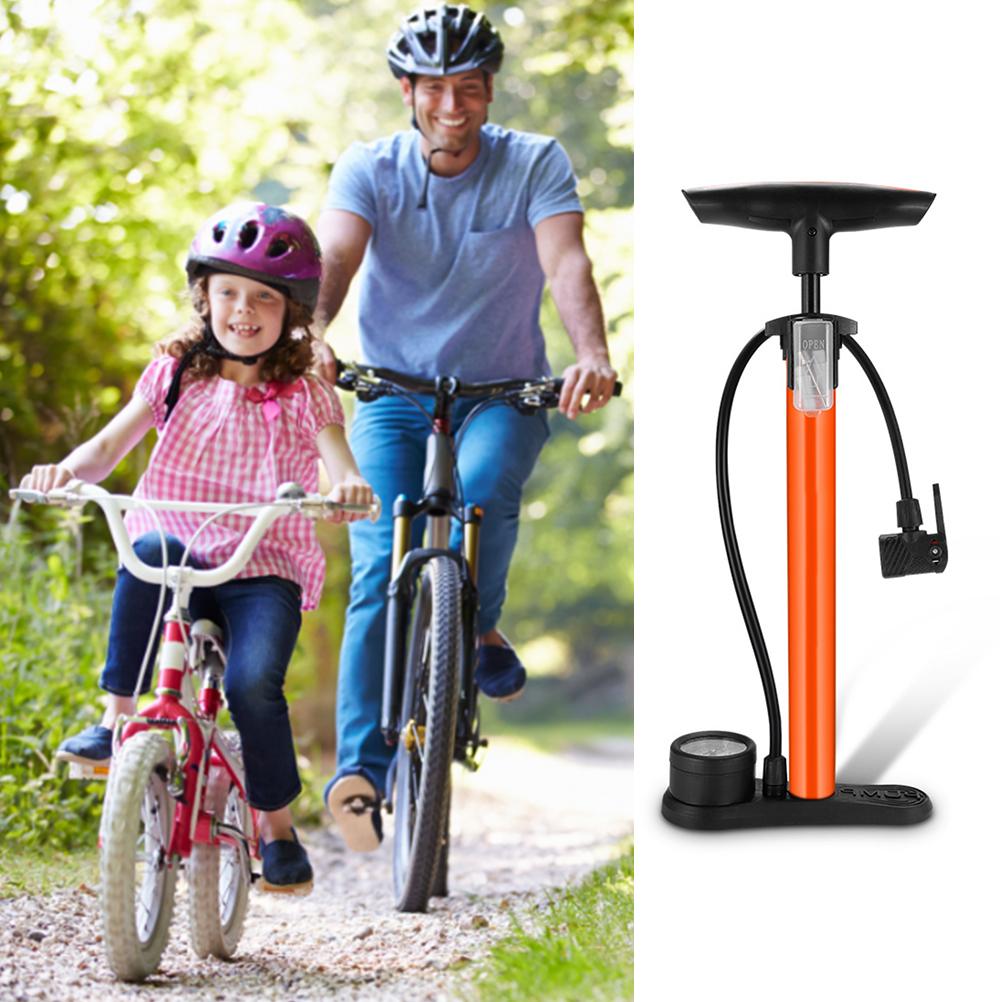 Bike Floor Pump with Gauge 160 PSI Air Ball Pump Inflator High Pressure  Pump