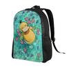 Personalized P-Psyducks Backpack Men Women Casual Bookbag for College School Manga Bags