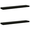 2 piece Bench Cushions VUGHT 2 pcs 100percent  Polyester Black