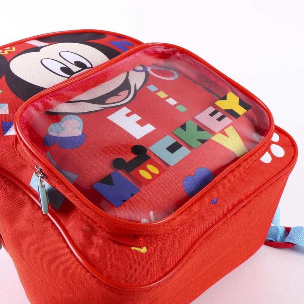 Mickey Mouse Red Satchel (25 X 30 X 12 Cm)