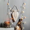 Mini Leaf Tapestry Macrame Wall Hanging Boho Decoration Nursery Home-stay Dorm Apartment Bedroom Headboard Home Decor