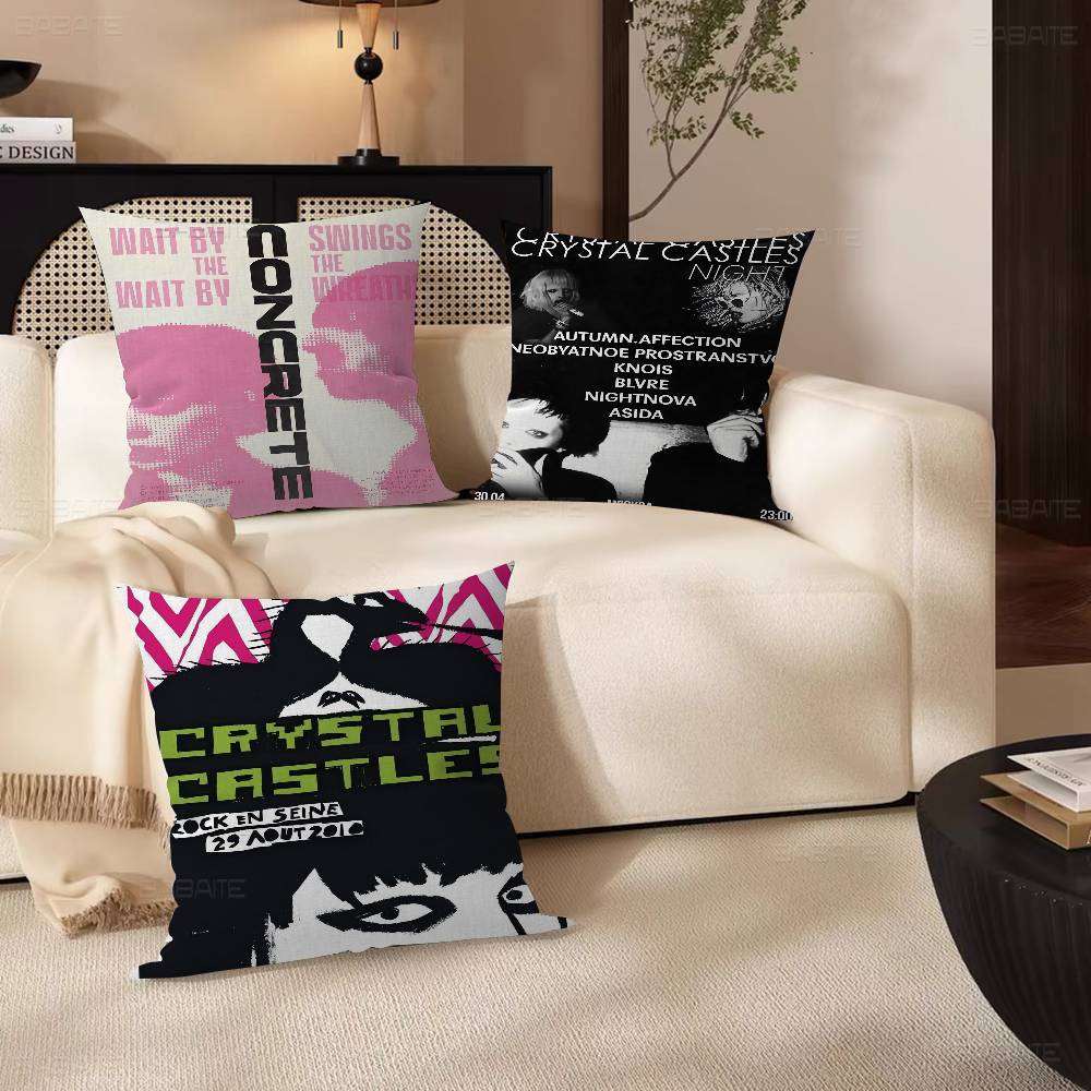 C-Crystal C-Castles Band Pillowcase toon Gift Cushion Cover Bedroom Home Sofa Chair Seat Decor pillow case