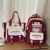 Korean Style Women's High School Backpack - Large Capacity Shoulder Handbag