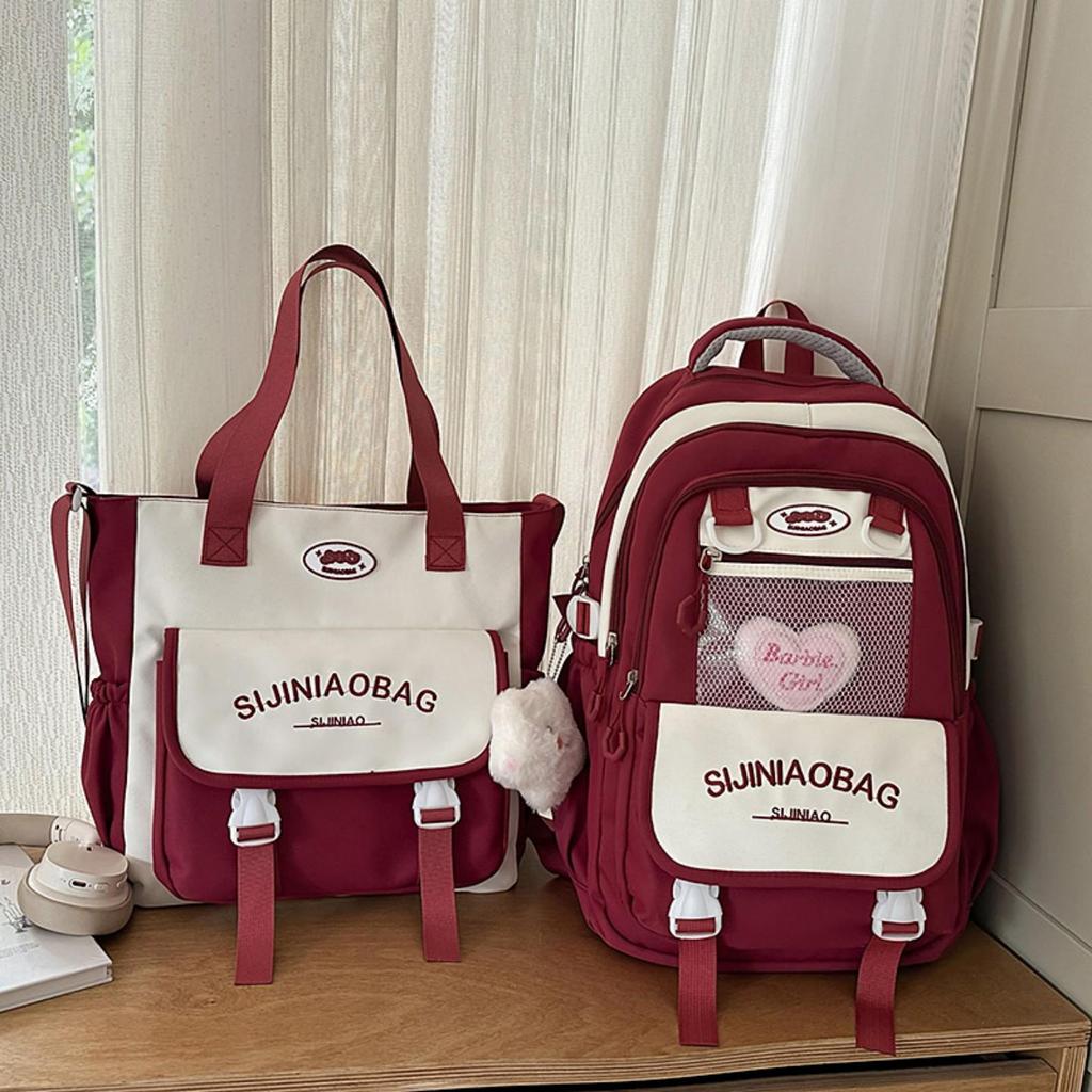 Korean Style Women's High School Backpack - Large Capacity Shoulder Handbag