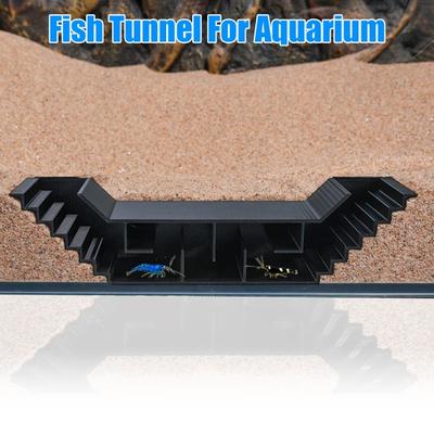 Akváriová tunelová jaskyňa pod štrkom Úkryt pre ryby Dvojdierový pozorovací tunel Úkryt pre ryby a krevety pre Pleco Krevety Betta