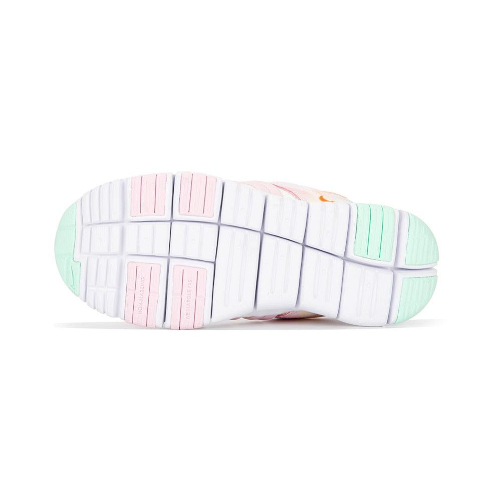Nike Dynamo Free Simple Comfortable Daily Slip Resistant Shock Absorbing Low Top Kids Casual Shoes Kids Sneaker White Pink FJ7724-181