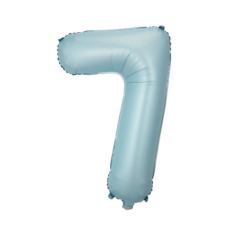32" Medium Number Aluminum Foil Balloon for Children's Birthday Party Decorations