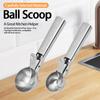 Multifunctional Ice Cream Spoons Stainless Steel Dual-Purpose Scoop Fruit Spoon for Ice Cream Watermelon Spoon Ball Scoop BJL001
