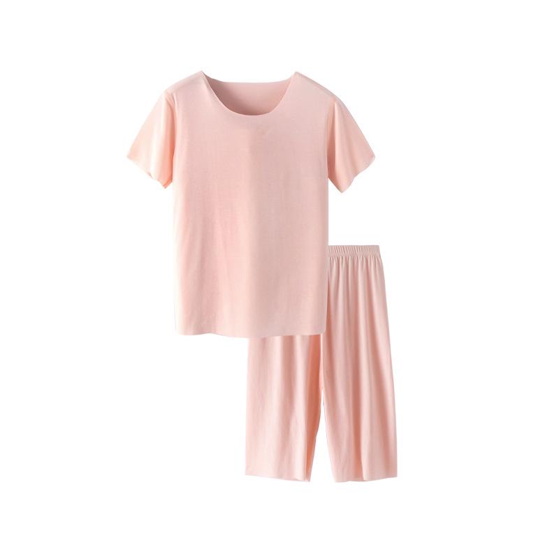 Kids' Summer Modal Pajama Set - Short Sleeve for Boys & Girls, Breathable Air Conditioning Wear.