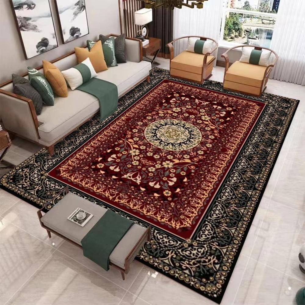 Luxury Bohemian Rugs Carpet Exotic Print Rug Home Decor Large Floor Mat for Spacious Living Room Bedroom Kitchen Classic