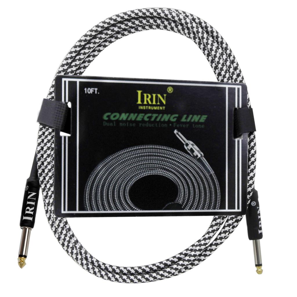 IRIN Guitar Cable Wire Cord Jack Line Amp Connection Cable 10/6/3M Audio Cable Noise Reduction Line Guitar Parts & Accessories