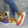 Fashion Spring/autumn New Canvas Flat Shoes for Women Graffiti Printing Slip-on Lot-Top Sneakers Casual Ladies Vulcanized Shoe