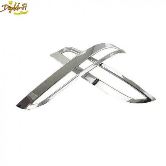 ABS Chrome Rear Bumper Fog Light Lamp Frame Trim For Hyundai Sonata 2015-2017