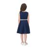 Girls' Sleeveless A-line Belted Dress - 7 Colors Available