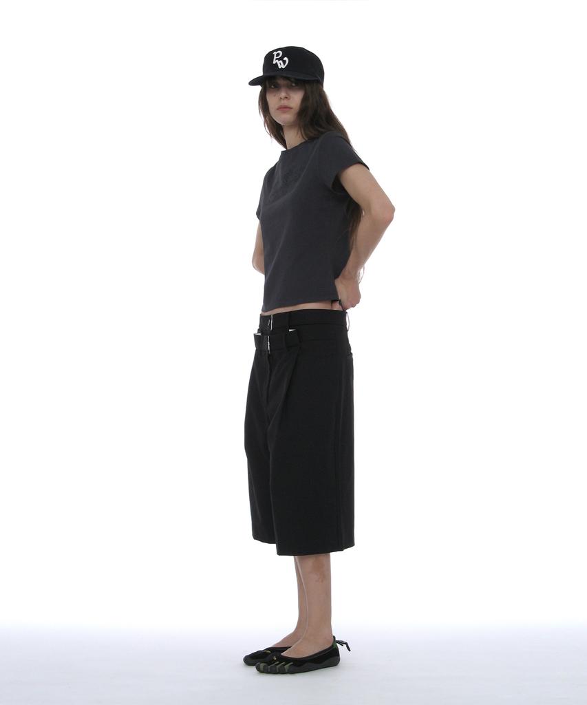 PARTIMENTO WOMEN Pw Symbol Pillbox Cap_Navy