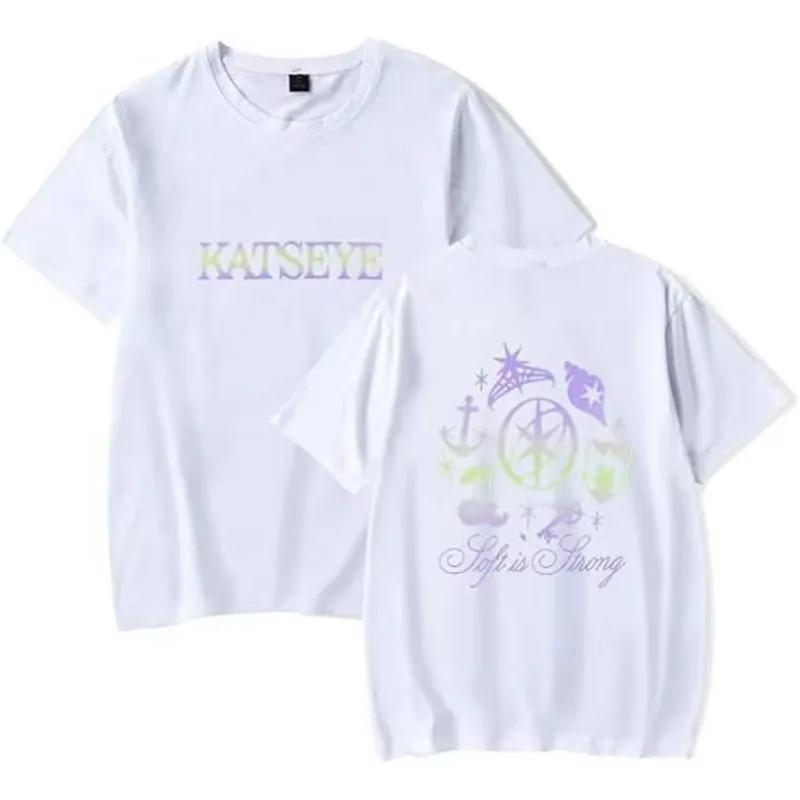 Katseye Merch Sliten T-shirt Unisex Mode Popmusik Kortärmad Skjorta Träningskläder Streetshirt Cool Sommar T-shirt Toppar