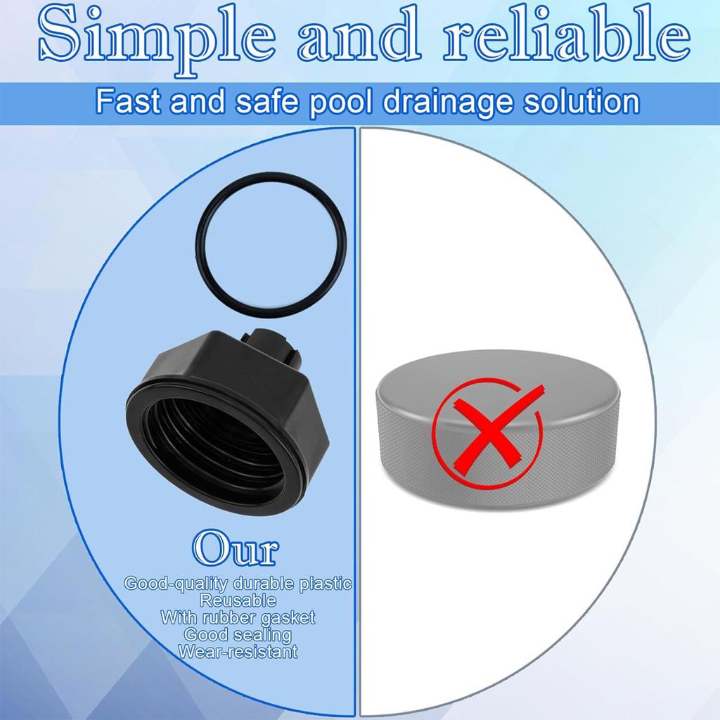 Swimming Pool Sand Filter Drain Screen Cap Wear-Resistant Plastic Pool Filter Drain Cap Compatible with 602-5321 602-5320