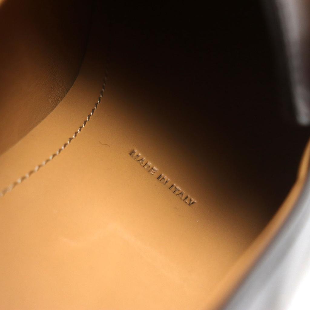BERLUTI loafers Refret Patine U-tip Logo engraved Metal Brown leather mens 9.5 Used