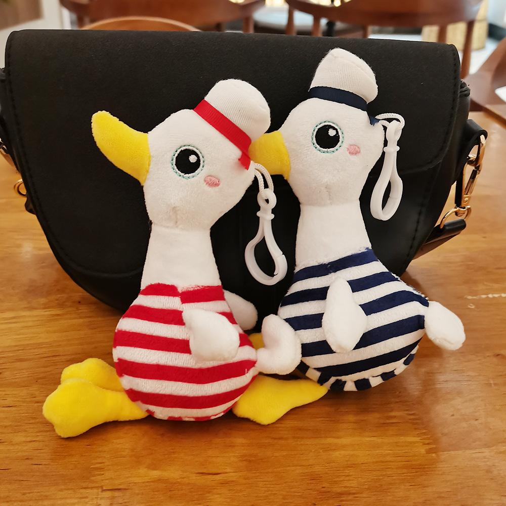 Plush Seagull Doll Pendant Keychain Plush Doll Gift Backpack Pendant Key Crack Crack Machine