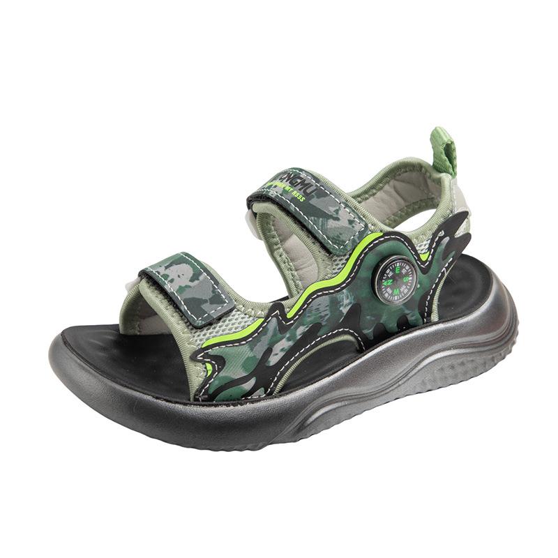 

Летняя Новая Мода Мальчики Удобная Мягкая Подошва Открытый Носок Уличные Пляжные Сандалии 37 зелёный