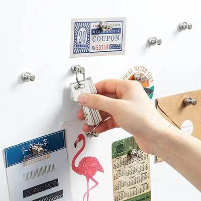 Metal Magnetic Fixed Push Pins Neodymium Sucker Hooks Refrigerator Magnet Thumb Tacks  Steel Magnets Whiteboard Retainers