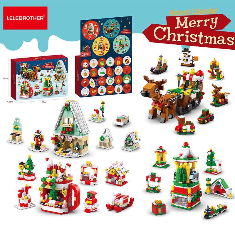 Christmas Tree Surprise Building Blocks: Creative Educational Toy Ornaments & Gifts for Children