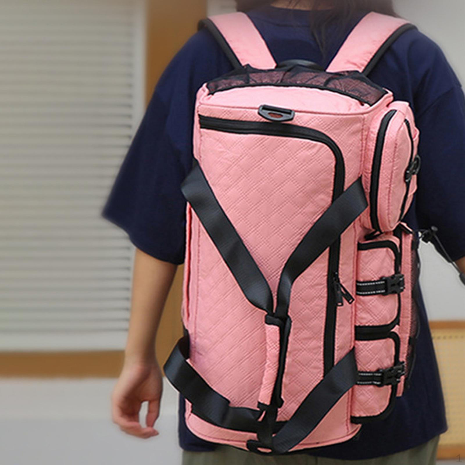 

Спортивная сумка рюкзак дорожная дорожная сумка багаж мужчины женщины хранение плечо спорт Pink Red