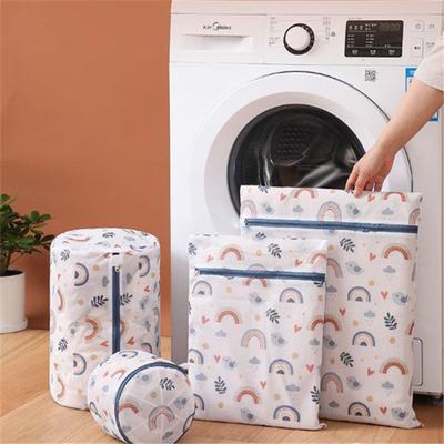 Cute Cartoon Print Pattern Laundry Bag Underwear Anti-deformation Washing Protect Bag Home Machine Washing Special Cleaning Bag