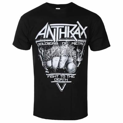 Best-selling Anthrax-themed 3D Printed Short-sleeved T-shirt for Men, Loose-fitting and Breathable Top