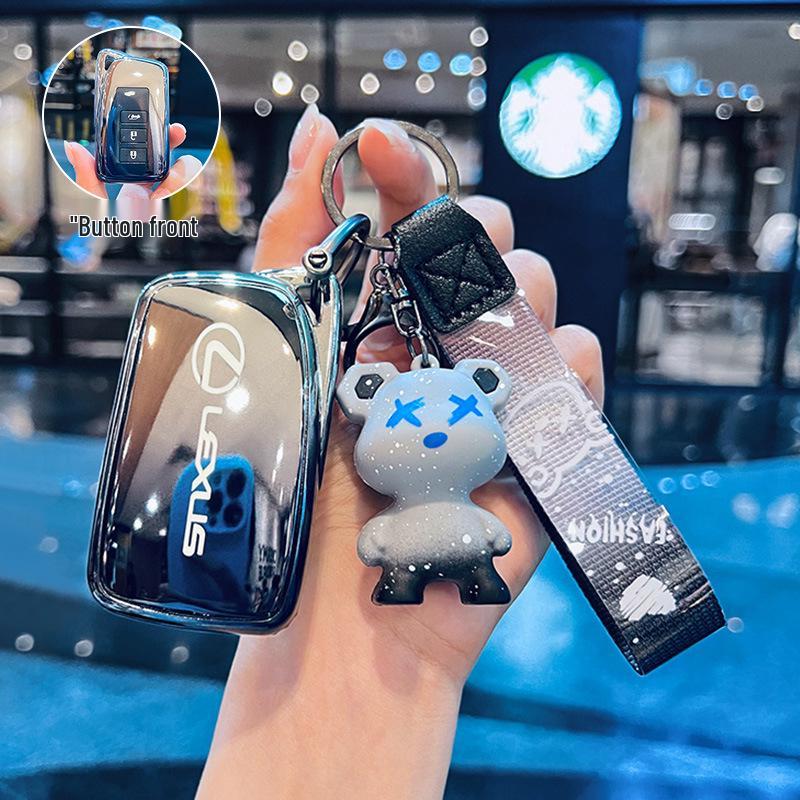 Key Case for Lexus RX300H, NX300, ES250, LX570, and ES200 Models