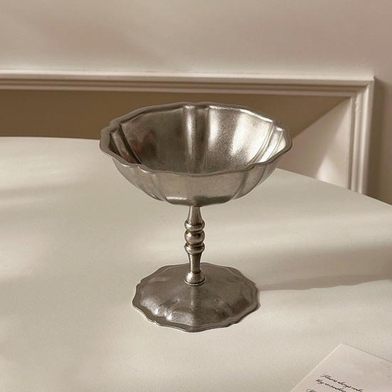 Stainless Steel Dessert Cup Cream Bowl Retro Ice