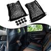 Pocket Storage Net Replacement 2pcs Accessories Black Boat Car Cargo Net Fittings Organizer With Screws 25*60CM