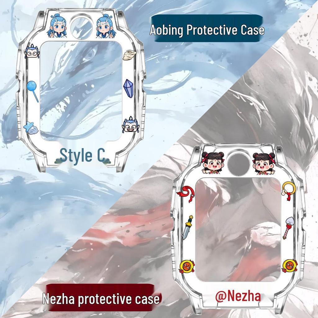 Nezha Ao Bing Transparent Cartoon Protective Case for Xiaotiancai Phone Watch Z11/Z10/Z9/Z8A