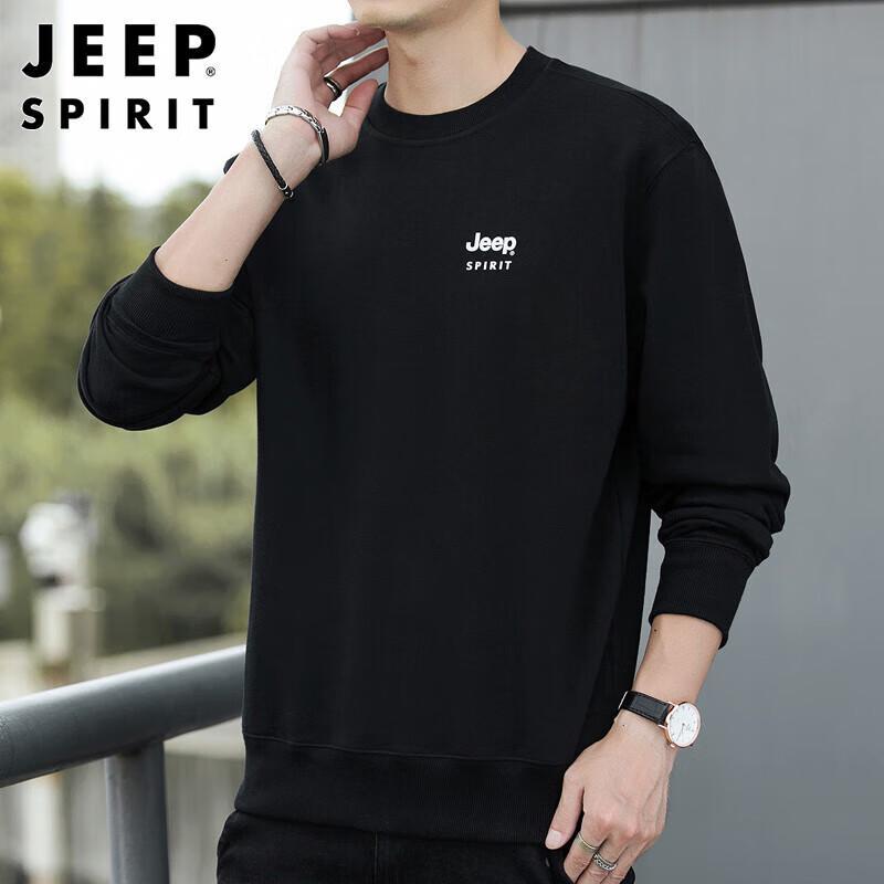 JEEP SPIRIT Men's Autumn/Winter Crewneck Sweatshirt