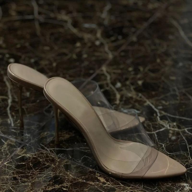 Fashion Shoes for Women 2025 New Fashion Shallow Mouth Women's Pumps Summer Sexy Party Dress Ladies High Heel Shoes Slingbacks Thin Heel