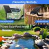 Low Noise Solar Oxygen Pump Durable Aquarium Air Pump Fish Tank Aerator  Courtyard