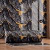 Gold-Plated Marble-Style Waterproof Wall Stickers for TV Backgrounds