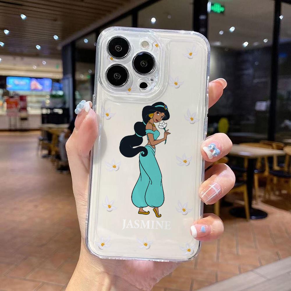 

Beautiful Cartoon Princess Phone Case for iPhone 17 Air 16 15 14 Plus 13 12 11 Pro Max X Xs XR 8 e Soft TPU Transparent Cover iPhone 14 Pro