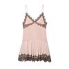 Abito corto elegante da donna in pizzo patchwork stile europeo 2026